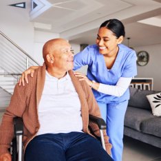  caregiver assist her patient