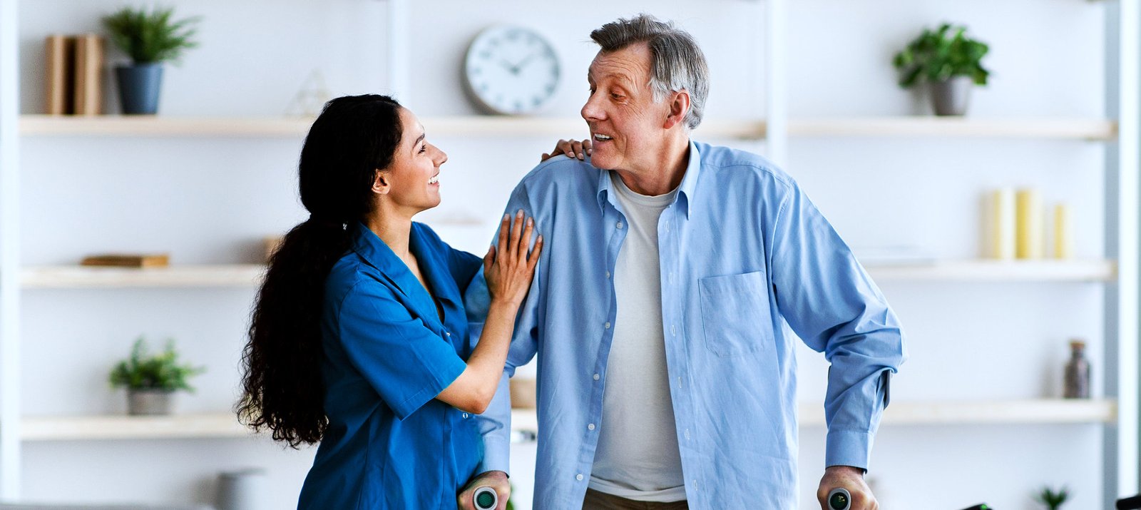 caregiver assist the needs of her patient